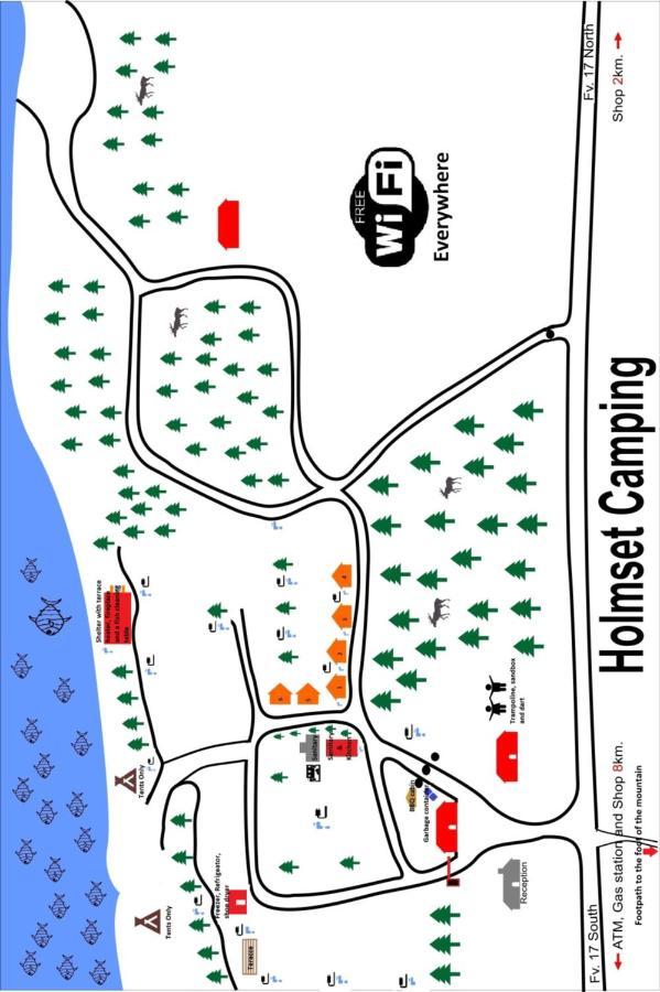 Holmset Camping And Fishing Namdalseid المظهر الخارجي الصورة
